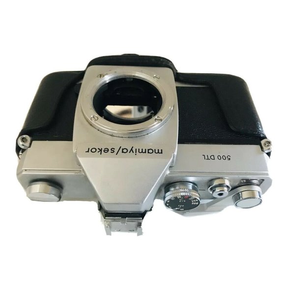 MAMIYA 500DTL CAMERA + MINOLTA  AF 50mm 1:1.7 LENS + Case + MANUAL VTG AS IS - Picture 11 of 12